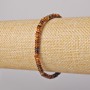Tiger's Eye Bracelet, natural stone smooth rondelle, diameter 4x2mm+/-, length 18cm+/- (stretch)