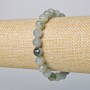 Labradorite Bracelet Natural Stone Faceted Bead, Diameter 8mm+-, Length 18cm+- (Stretch)