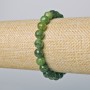 Jadeite Bracelet Natural Stone Faceted Bead, Diameter 8mm+-, Length 18cm+- (Stretch)