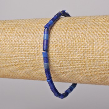 Lapis Lazuli Bracelet Natural Stone Chip, Diameter 4x4mm+-, Length 18cm+- (Stretch)