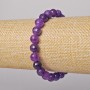Sugilite Bracelet Natural Stone Faceted Bead, Diameter 8mm+, Length 18cm+- (Stretch)