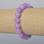 Lavender Amethyst Bracelet Natural Stone Faceted Bead, Diameter 10mm+-, Length 18cm+- (Stretch)