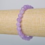 Lavender Amethyst Bracelet Natural Stone Faceted Bead, Diameter 8mm+-, Length 18cm+- (Stretch)