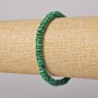 Malachite Bracelet (Pressed) Smooth Rondelle, Diameter 6x2mm+-, Length 18cm+- (Stretch)