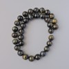 Tiger’s Eye Beads natural stone smooth ball, diameter 12mm + -, cord length 38cm + -