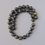 Tiger’s Eye Beads natural stone smooth ball, diameter 12mm + -, cord length 38cm + -