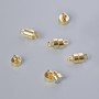 Magnetic clasp, diameter 11.5×6 mm, gold-tone metal, 1 pc