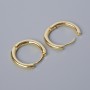 Congó earring posts for earrings, gold colour of metal 18×19, 5×3 mm pair