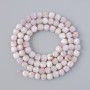 Kunzite Beads natural gemstone faceted cube, diameter 4–5 mm, length 39 cm on thread
