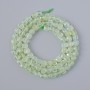 Prehnite Beads, Faceted Cube 4–5 mm, 39 cm long on thread