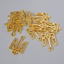 Findings pendant "Coat of Arms", diameter 25x15mm, hole diameter 2.1mm, pack 7pcs+/- gold colour metal