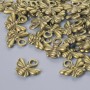 Pendant findings "Bee", diameter 10x11mm, hole diameter 1.9mm, packaging 33 pcs ±, bronze colour of metal