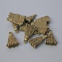 Pendant Finding Brush, diameter 20, 5×12mm, bore diameter 1.7mm, packaging 20g± 13pcs± bronze metal colour