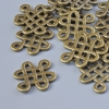 Pendant hardware, diameter 17x14mm, bore diameter 1.6mm, packaging 18 pcs ±, bronze metal colour