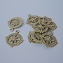 Pendant Fitting "Wheel Steering" diameter 29x24, 5mm, hole diameter 2.4mm, pack 9±, bronze metal colour