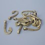 Pendant Fittings "Hook", diameter 30x14mm, hole diameter 2.8mm, packaged 13 pcs±, bronze metal colour