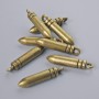 Finding Pendant "Bullet", 23.5x4.5mm, hole diameter 1.7mm, pack of 8pcs+/- bronze metal colour
