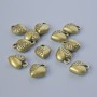 Pendant Finding "Heart", diameter 12×9.5, hole diameter 1.7mm, pack 12 pcs ±, bronze-metal color