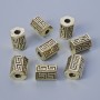 Bead findings insert, diameter 10×7mm, inner hole diameter 2.9mm, packaging 7 pcs ± 20g, light-gold coloured metal