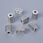 Bead Insert Finding, 10×7mm diameter, hole diameter 2.9mm, packaged 7 pcs ± 20g, silver-colour metal