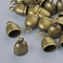 End Cap Findings, diameter 13x9x7mm, bore Ø 2.3mm, 7x5mm, pack 18 pcs ± bronze colour of metal