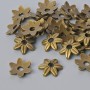 Findings end cap, diameter 9×2mm, bore 2.5mm, packaged 30 pcs ± bronze colour of metal
