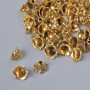 End cap, diameter 8x5mm, hole diameter 1.7mm, packaging 20g±, gold-colour metal