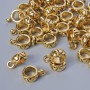 Bail Bead Bail Clasp, diameter 3.5x7.5mm, hole diameter 1.7mm, length 10mm, packaging 41 pcs ± 20g, gold-toned metal