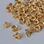 Bail Head Zinc Alloy Bezel, 4×5mm bore 1.4mm, 2.7mm, length 7.5mm, pack 60 pcs ± 20g, gold colour