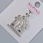 Pendant "Icon" Xuping, diameter 25×20mm±, length 30mm±, rhodium