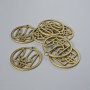 Pendant findings Ukrainian Coat of Arms, diameter 25mm± packaging 7pcs± bronze metal colour