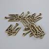 Pendant Findings of the Coat of Arms of Ukraine, diameter 15×25mm± packaging 7pcs± bronze colour metal