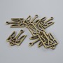 Pendant Findings of the Coat of Arms of Ukraine, diameter 15×25mm± packaging 7pcs± bronze colour metal