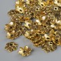 End caps, diameter 7×2 mm, bore diameter 1.5 mm, packaging 20 g ±, golden metal colour ~120 pcs