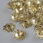 End Cap, diameter 12×2mm, hole diameter 2.3mm, packaging 20 g ± light gold colour of metal