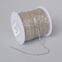  jewellery chain findings bobbin for jewelry, 2.5mm thickness, 18m length + - stainless steel