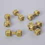 Pendant bead 'Hammer' bronze colour 8x19 mm, 5mm±, pack of 6 ± bronze metal color