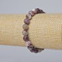 Bracelet Turquoise? Wait no: Turmaline is a gemstone. Translate: Natural tourmaline bracelet with smooth beads 8mm diameter, stretch length 18cm ±