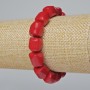 Coral Natural Bead Bracelet (assorted, medium size), diameter 11×10mm±, length 18cm± (stretch)