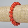 Red Jasper Bracelet (singular) smooth beads, diameter 10mm±, length 18cm± (stretch)