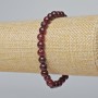 Tourmaline Beaded Smooth Ball Bracelet, diameter 6.5mm, length 18cm± (stretch)