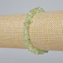 Bracelet Prehnite natural stone chip, diameter 6×3mm+, length 18cm+- (stretch)