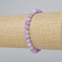Kunzite Bracelet (artificial) smooth beads, diameter 6mm±, length 18cm± (stretch)