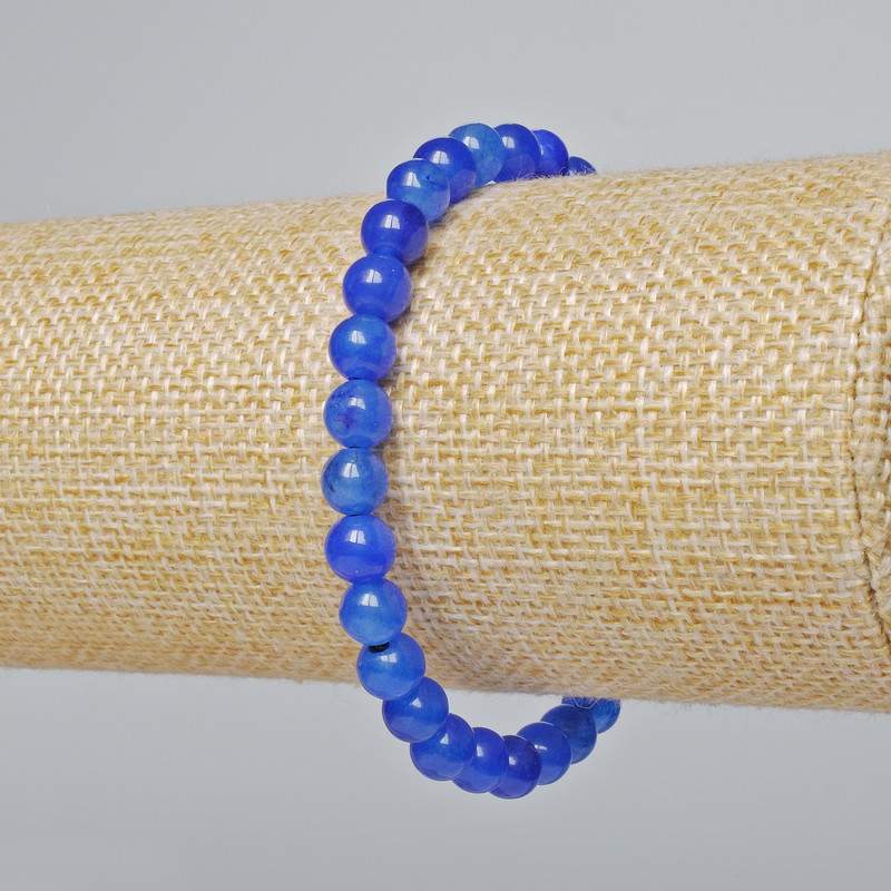 Apatite Bracelet (single) smooth beads, diameter 6.5mm±, length 18cm± (stretch)