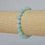 Bracelet Amazonite (artificial acrylic) smooth sphere, diameter 8.5mm±, length 18cm± (stretch)