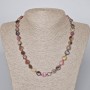 Necklace of Natural Tourmaline, faceted stone, diameter 9x10mm, length 45-48cm