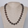 Garnet Beads Natural Stone Smooth Round, diameter 12.5mm±, length 49-52cm±