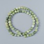 Green Opal Beads (Acrylic Imitation), Smooth Round, Diameter 6mm+/-, Length 40cm+/- on Fishing Line