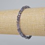 Iolite Bracelet, Natural Stone, Faceted Cube, Diameter 4.5mm+/-, Length 18cm+/- (Stretch)
