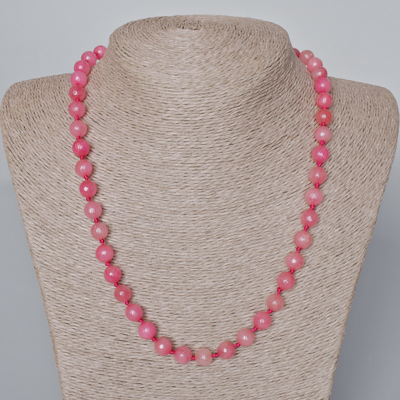 Necklace Tourmaline (artificial) faceted bead, diameter 8mm+-, length 49-52cm+